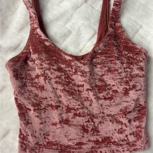 SOLD OUT Lululemon Athletica Pink Fitted Crop Tank Top